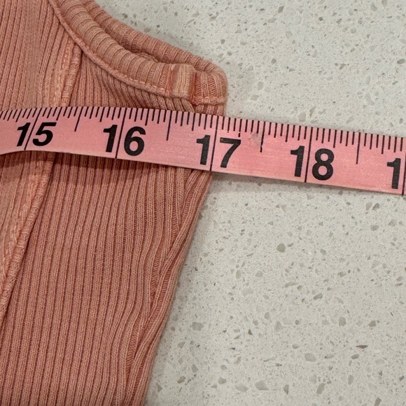 AGOLDE PINK SLEEVELESS RIBBED BODYSUIT - XL - Picture 14 of 17